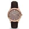 Burberry Men’s Quartz Brown Leather Strap Bronze Dial 38mm Watch BU9013