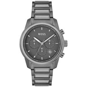 Hugo Boss Men’s Quartz Grey Stainless Steel Grey Dial 44mm Watch 1514005 UAE DUBAI AJMAN SHARJAH ABU DHABI RAS AL KHAIMA UMM UL QUWAIN ALAIN FUJAIRAH
