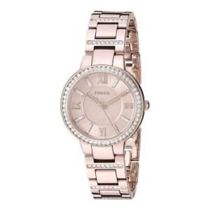 Fossil Women’s Quartz Rose Gold Stainless Steel Light Pink Dial 30mm Watch ES4482