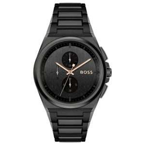Hugo Boss Men’s Quartz Black Stainless Steel Black Dial 46mm Watch 1514068 UAE DUBAI AJMAN SHARJAH ABU DHABI RAS AL KHAIMA UMM UL QUWAIN ALAIN FUJAIRAH