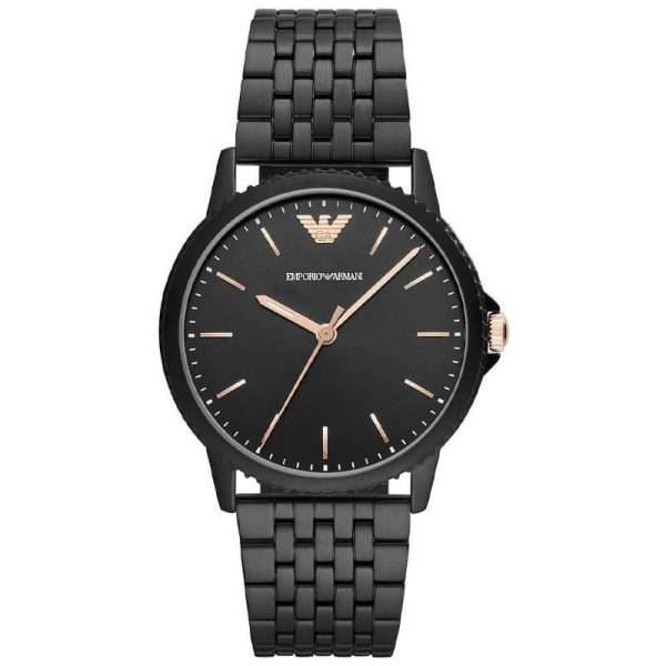 Emporio Armani Men’s Quartz Black Stainless Steel Black Dial 41mm Watch AR80021 UAE DUBAI AJMAN SHARJAH ABU DHABI RAS AL KHAIMA UMM UL QUWAIN ALAIN FUJAIRAH