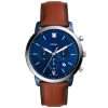 Fossil Men’s Quartz Brown Leather Strap Blue Dial 44mm Watch FS5791