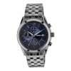 Fossil Men’s Quartz Grey Stainless Steel Blue Dial 42mm Watch BQ1482