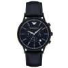 Emporio Armani Men’s Quartz Blue Leather Strap Blue Dial 43mm Watch AR2481