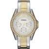 Fossil Women’s Quartz Two-tone Stainless Steel Silver Dial 38mm Watch ES3204 UAE DUBAI AJMAN SHARJAH ABU DHABI RAS AL KHAIMA UMM UL QUWAIN ALAIN FUJAIRAH