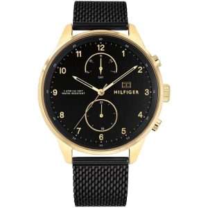 Tommy Hilfiger Men’s Quartz Black Stainless Steel Black Dial 44mm Watch 1791580