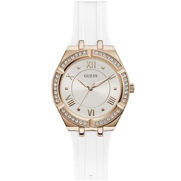 Guess Women’s Quartz White Silicone Strap White Dial 36mm Watch GW0034L2 UAE DUBAI AJMAN SHARJAH ABU DHABI RAS AL KHAIMA UMM UL QUWAIN ALAIN FUJAIRAH