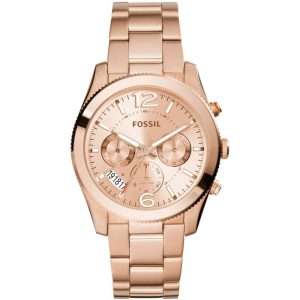 Fossil Women’s Quartz Rose Gold Stainless Steel Rose Gold Dial 40mm Watch ES3885