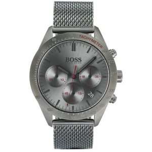 Hugo Boss Men’s Quartz Grey Stainless Steel Grey Dial 42mm Watch 1513637