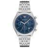 Emporio Armani Men’s Quartz Silver Stainless Steel Blue Dial 43mm Watch AR1974