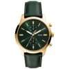 Fossil Men’s Quartz Green Leather Strap Green Dial 44mm Watch FS5599