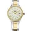 Fossil Women Quartz Two Tone Stainless Steel White Dial 38mm Watch BQ1107