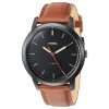 Fossil Men’s Quartz Brown Leather Strap Black Dial 44mm Watch FS5305