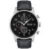Hugo Boss Men’s Quartz Black Leather Strap Black Dial 44mm Watch 1513678