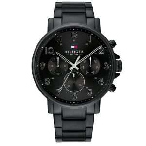 Tommy Hilfiger Men’s Quartz Black Stainless Steel Black Dial 46mm Watch 1710383