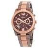 Fossil Women’s Quartz Two Tone Stainless Steel Brown Dial 39mm Watch ES4284