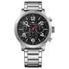 Tommy Hilfiger Men’s Quartz Silver Stainless Steel Black Dial 46mm Watch 1791234