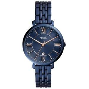 Fossil Women’s Quartz Blue Stainless Steel Blue Dial 36mm Watch ES4094