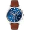 Hugo Boss Men’s Quartz Brown Leather Strap Blue Dial 42mm Watch 1513689