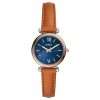 Fossil Women’s Quartz Brown Leather Strap Blue Dial 28mm Watch ES4701