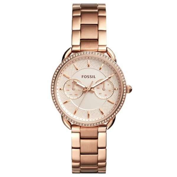 Fossil Women’s Quartz Rose Gold Stainless Steel Rose Gold Dial 35mm Watch ES4264