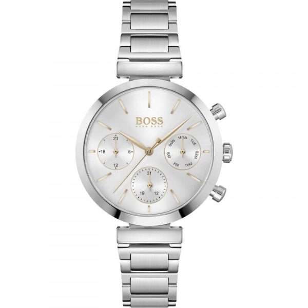 Hugo Boss Women’s Silver Stainless Steel Silver Dial 36 Watch 1502530