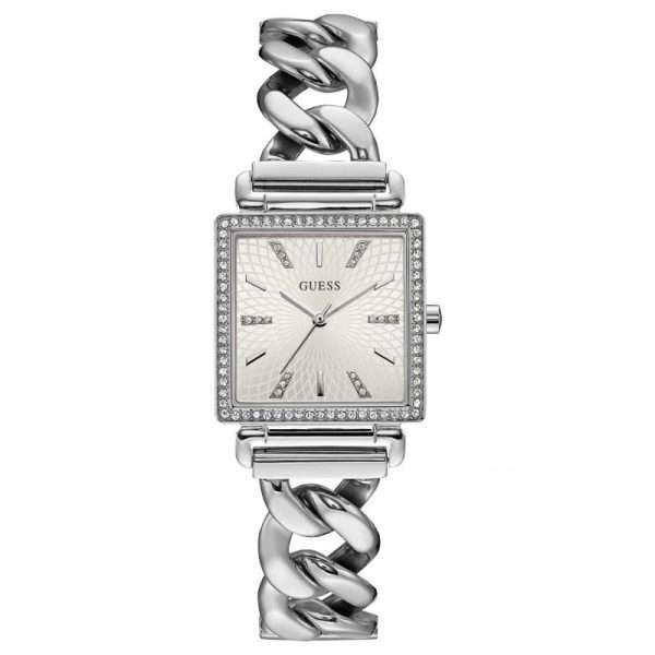 Guess Women’s Quartz Silver Stainless Steel Silver Dial 28mm Watch W1030L1 UAE DUBAI AJMAN SHARJAH ABU DHABI RAS AL KHAIMA UMM UL QUWAIN ALAIN FUJAIRAH