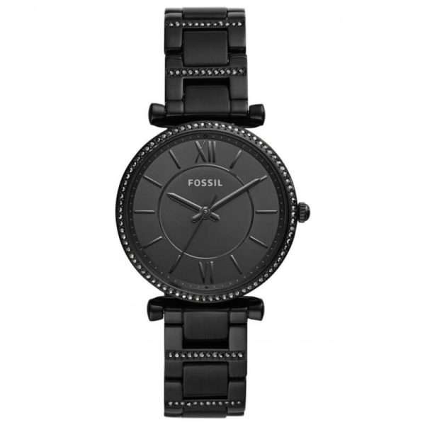 Fossil Women’s Quartz Black Stainless Steel Black Dial 35mm Watch ES4488