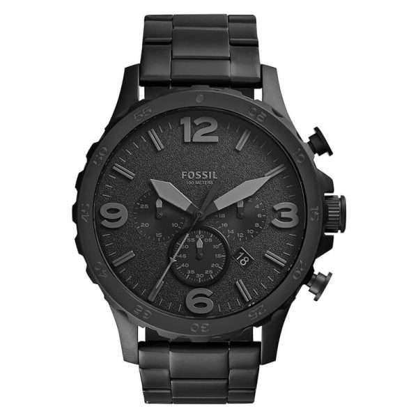 Fossil Men’s Quartz Stainless Steel Black Dial 50mm Watch JR1401 UAE DUBAI AJMAN SHARJAH ABU DHABI RAS AL KHAIMA UMM UL QUWAIN ALAIN FUJAIRAH