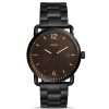 Fossil Men’s Quartz Black Stainless Steel Dark Brown Dial 42mm Watch FS5277