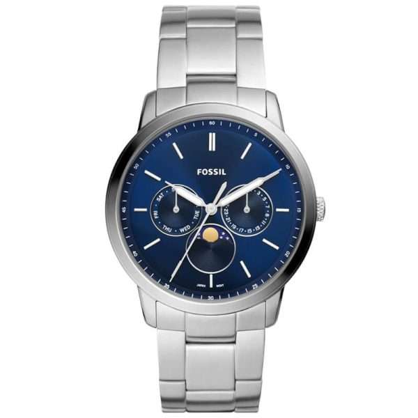 Fossil Men’s Quartz Stainless Steel Blue Dial 42mm Watch FS5907 UAE DUBAI AJMAN SHARJAH ABU DHABI RAS AL KHAIMA UMM UL QUWAIN ALAIN FUJAIRAH