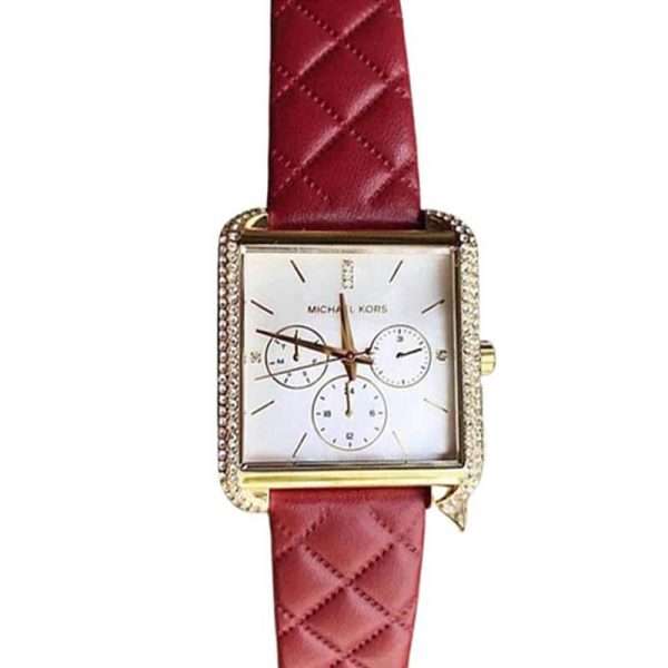 Michael Kors Women’s Quartz Red Leather Strap Mother of Pearl Dial 39mm Watch MK2770 UAE DUBAI AJMAN SHARJAH ABU DHABI RAS AL KHAIMA UMM UL QUWAIN ALAIN FUJAIRAH