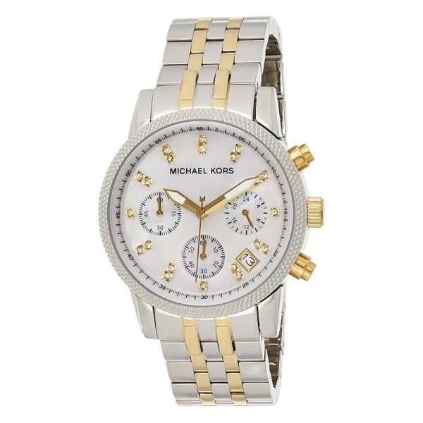 Michael Kors Women’s Quartz Two-tone Stainless Steel Mother Of Pearl Dial 36mm Watch MK5057 UAE DUBAI AJMAN SHARJAH ABU DHABI RAS AL KHAIMA UMM UL QUWAIN ALAIN FUJAIRAH