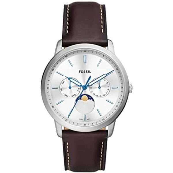 Fossil Men’s Quartz Brown Leather Strap Silver Dial 42mm Watch FS5905 UAE DUBAI AJMAN SHARJAH ABU DHABI RAS AL KHAIMA UMM UL QUWAIN ALAIN FUJAIRAH