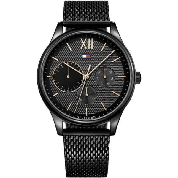 Tommy Hilfiger Men’s Quartz Stainless Steel Black Dial 44mm Watch 1791420 UAE DUBAI AJMAN SHARJAH ABU DHABI RAS AL KHAIMA UMM UL QUWAIN ALAIN FUJAIRAH