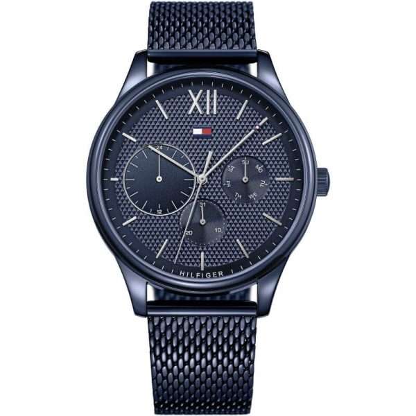 Tommy Hilfiger Men’s Quartz Stainless Steel Blue Dial 44mm Watch 1791421 UAE DUBAI AJMAN SHARJAH ABU DHABI RAS AL KHAIMA UMM UL QUWAIN ALAIN FUJAIRAH