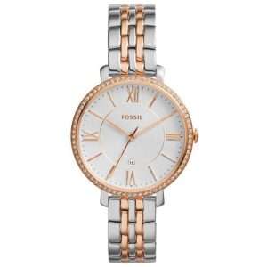 Fossil Women’s Quartz Two Tone Stainless Steel White Dial 36mm Watch ES3634