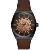 Fossil Men’s Automatic Brown Leather Strap Black Dial 42mm Watch ME3207 UAE DUBAI AJMAN SHARJAH ABU DHABI RAS AL KHAIMA UMM UL QUWAIN ALAIN FUJAIRAH