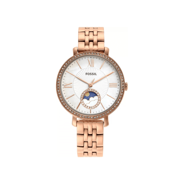 Fossil Women’s Quartz Rose Gold Stainless Steel Mother Of Pearl Dial 36mm Watch ES5165 UAE DUBAI AJMAN SHARJAH ABU DHABI RAS AL KHAIMA UMM UL QUWAIN ALAIN FUJAIRAH