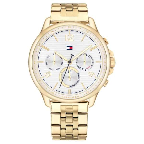 Tommy Hilfiger Women’s Quartz Gold Stainless Steel White Dial 38mm Watch 1782223 UAE DUBAI AJMAN SHARJAH ABU DHABI RAS AL KHAIMA UMM UL QUWAIN ALAIN FUJAIRAH