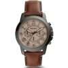 Fossil Men’s Quartz Brown Leather Strap Brown Dial 44mm Watch FS5214