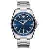 Emporio Armani Men’s Quartz Silver Stainless Steel Blue Dial 44mm Watch AR11100