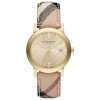 Burberry Women’s Quartz Multi Color Leather Strap Gold Dial 38mm Watch BU9026