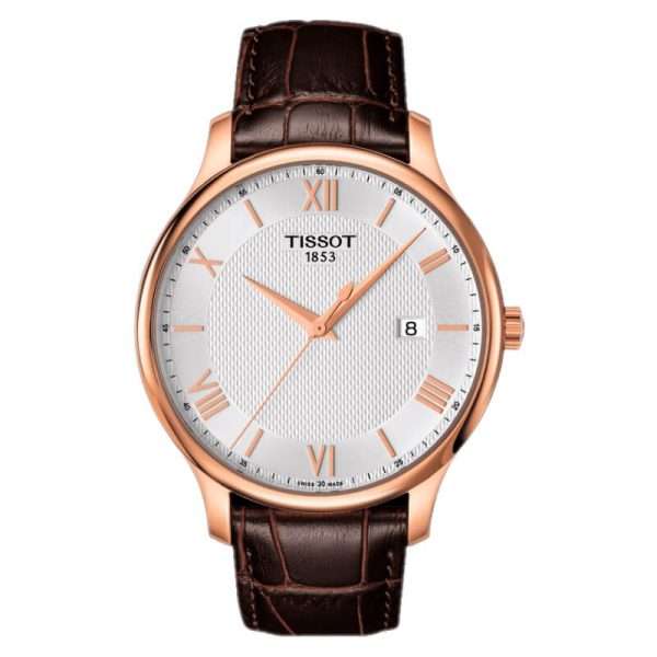 TISSOT Men’s Swiss Made Quartz Brown Leather Strap Silver Dial 42mm Watch T063.610.36.038.00 UAE DUBAI AJMAN SHARJAH ABU DHABI RAS AL KHAIMA UMM UL QUWAIN ALAIN FUJAIRAH