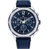 Tommy Hilfiger Men’s Quartz Blue Leather Strap Blue Dial 46mm Watch 1792063