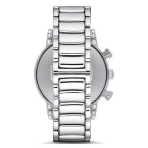 Emporio Armani Men’s Quartz Silver Stainless Steel Black Dial 46mm Watch AR1894