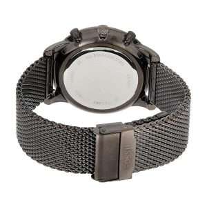Fossil Men’s Quartz Grey Stainless Steel Blue & Black Dial 44mm Watch FS5383
