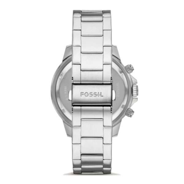 Fossil Men’s Quartz Silver Stainless Steel Silver Dial 45mm Watch BQ2490