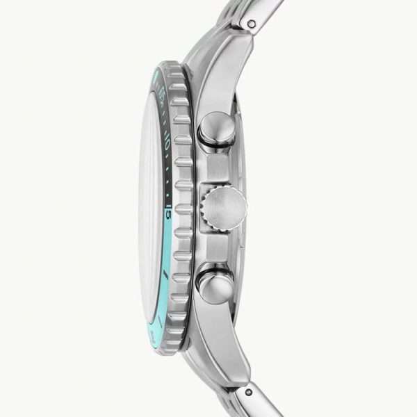 Fossil Men’s Quartz Silver Stainless Steel Black Dial 42mm Watch FS5827