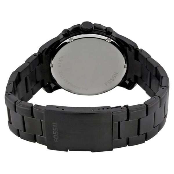 Fossil Men’s Quartz Black Stainless Steel Black Dial 44mm Watch FS4832